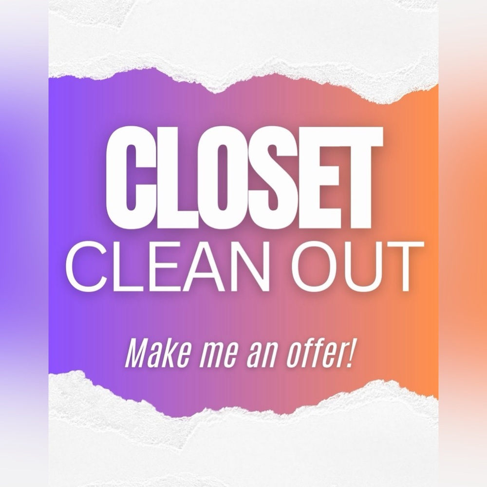 Closet Clean Out Time! Make me an offer!